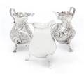Three Georgian Silver Cream Pitchers