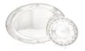 Two American Sterling Silver Serving Trays