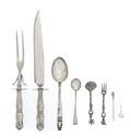 A Collection of Silver and Sterling Silver Flatware Articles