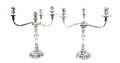 A Pair of George III Silver Candlesticks John Roberts  Co