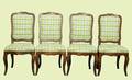 416 Four Baker Fruitwood Side Chairs