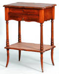 449 French Parquetry Two Tier Dressing Table