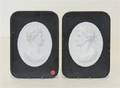 A Pair of German Bisque Porcelain Profile Plaques