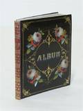 A Victorian Papier Mache Forget Me Not Album