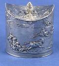 429 19th C European Silver Tea Caddy