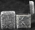 426 French Silver Match Safe Circa 19th C