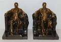 A Pair of Cast Metal Bookends