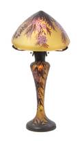 A Cameo Glass Table Lamp after Galle