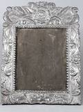 444 Large Ornate 900 Sterling Silver Picture Frame