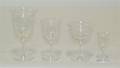 A Set of Etched Glass Stemware