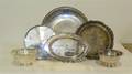 A Collection of American Silverplate Serving Trays and Bowls