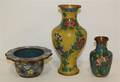 Three Chinese Cloisonne Enameled Articles
