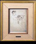 409 Mary Cassat Etching Mother and Child