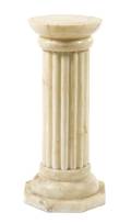 A Continental White Marble Pedestal
