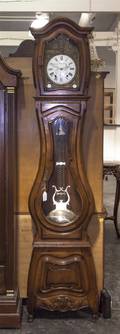 A French Provincial Morbier Form Tall Case Clock