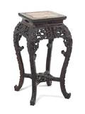 A Chinese Hardwood Pedestal