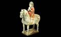 282 Chinese Tang Dynasty Polychrome Horse and Rider
