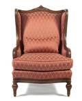 An American Walnut Wingback Armchair Bachman