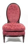 A Louis XVI Style Mahogany Stained Slipper Chair