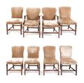 A Set of Eight Georgian Style Mahogany Dining Chairs