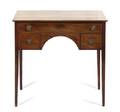 A Sheraton Style Mahogany Writing Table