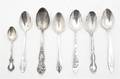 A Collection of Six American Sterling Silver Souvenir Spoons