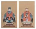 Two Chinese Ancestor Portraits