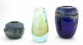 Three Studio Glass Vases Kent Ipsen