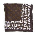 A Stephen Sprouse for Louis Vuitton White Graffiti Cotton Scarf