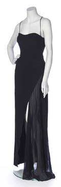 A Claude Montana Black Evening Dress