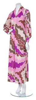An Emilio Pucci Pink and Multicolor Print Dress