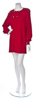 A Miss V Red Cotton Dress
