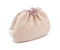 A Judith Leiber Blush Pink Satin Clutch