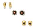 A Group of Three Pairs of Kenneth Jay Lane Earclips