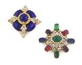 A Group of Two Kenneth Jay Lane Brooches