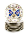 A Set of Twelve Dresden Dinner Plates
