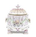 A Dresden Porcelain Covered Jar