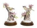 A Pair of Royal Worcester Dorothy Doughty Birds Red Eyed Vireos