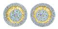 A Pair of Cloisonne Platters