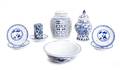 A Group of Chinese Blue and White Porcelain Articles