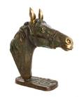 A Brass Sculpture of a Horsehead