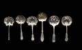333 Six Sterling Silver Assorted Bon Bon Spoons