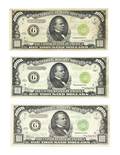 A Group of Three 1934 Series 1000 Federal Reserve Notes
