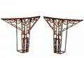 415 Pair Iron Console Tables Louis XVI
