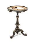 A Louis XV Style Painted and Parcel Gilt Occasional Table