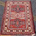 Hand Woven Kazak Throw Rug