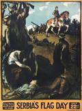 POSTER WWI SERBIAS FLAG DAY