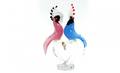 619 Murano Double Cockatoo Glass Sculpture
