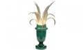 614 Large Green Glass Vase Lamp