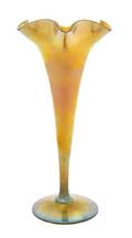 A Steuben Gold Aurene Glass Trumpet Vase